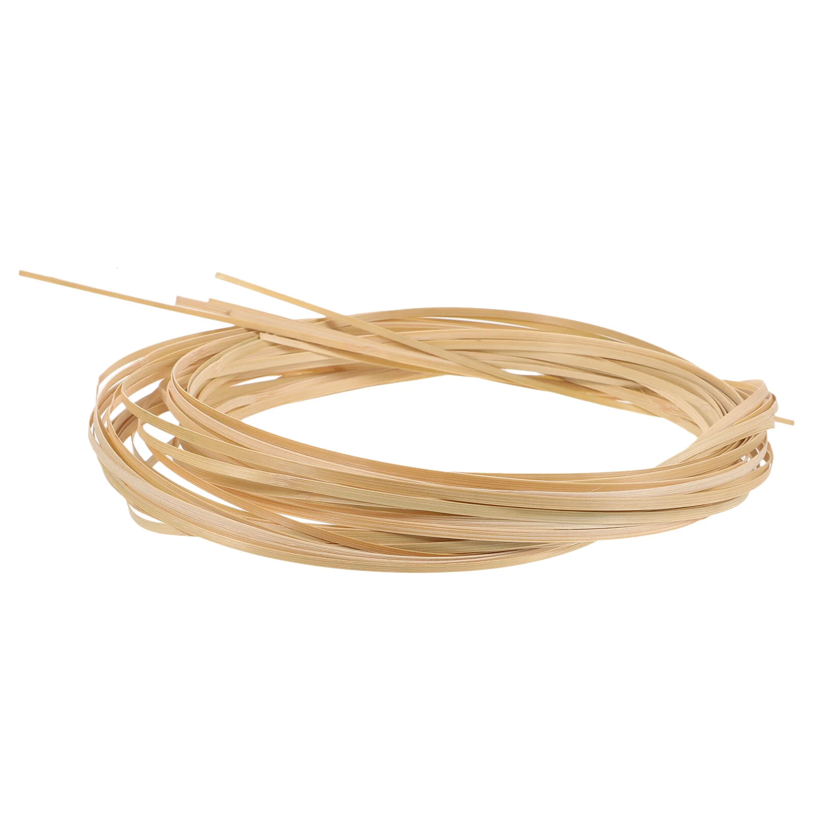 

Bamboo Basket Strips Weaving Material Multi-functional DIY Reed Coil Handmade Reeds Weaved