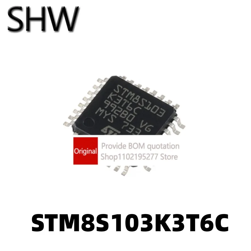 

Одночиповый микрокомпьютер STM8S103K3T6C LQFP32, 1 шт.