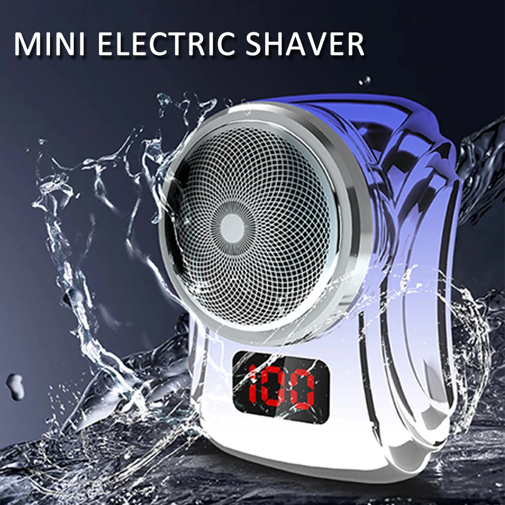 For Men's Shaving Machine Beard Trimmer Mini Rechargeable Razor For Travel Car Smoothing Machine