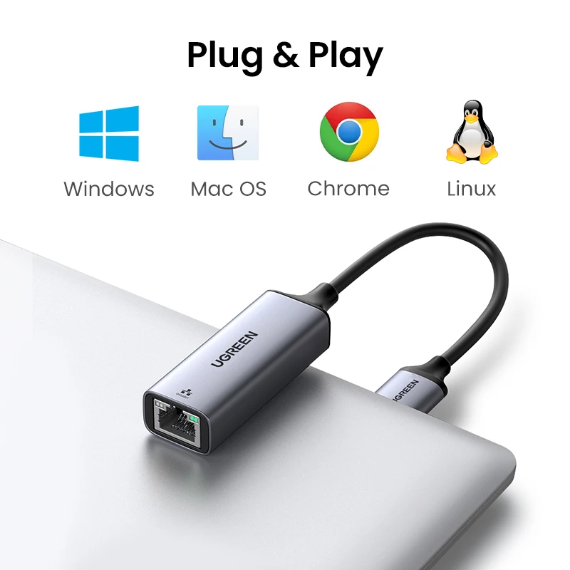 UGREEN USB Ethernet Adapter USB3.0 1000Mbps USB RJ45 Network Card for Laptop Xiaomi Mi Box S Nintendo Switch PC Internet USB Lan images - 6