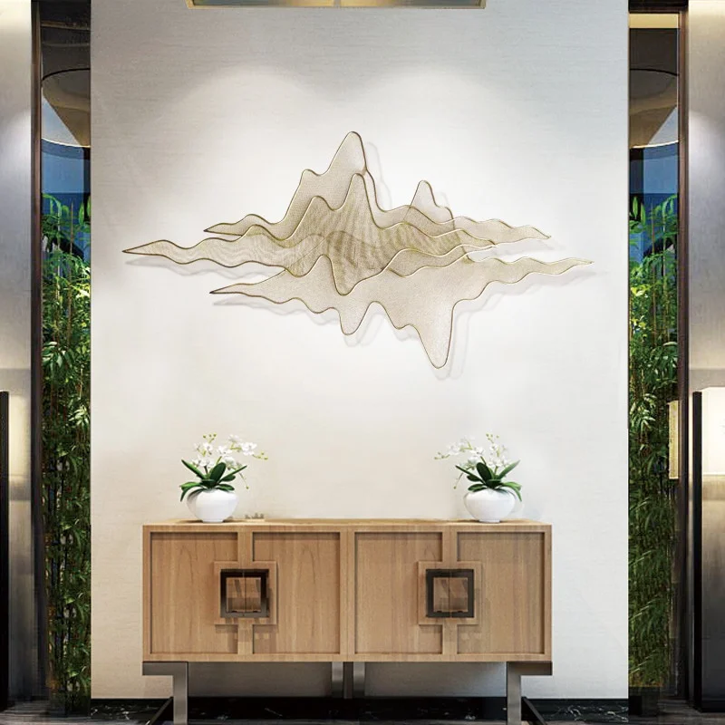 

Metal Wall Hanging Decoration Living Room Porch Background Wall Creative Three-dimensional Landscape Pendant