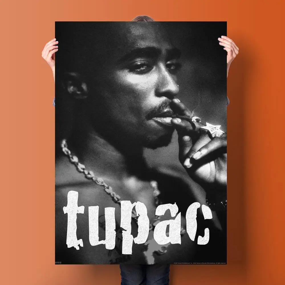 Tupac 2Pac плакат настенное искусство 24x36 холст фотография персонализированный