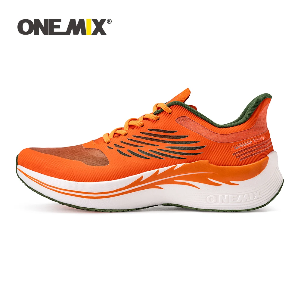 ONEMIX 2023 New Trend Men's Walking Shoes Lightweight Summer Breathable Mesh Cardio Sneakers Professional Racing Running Shoes