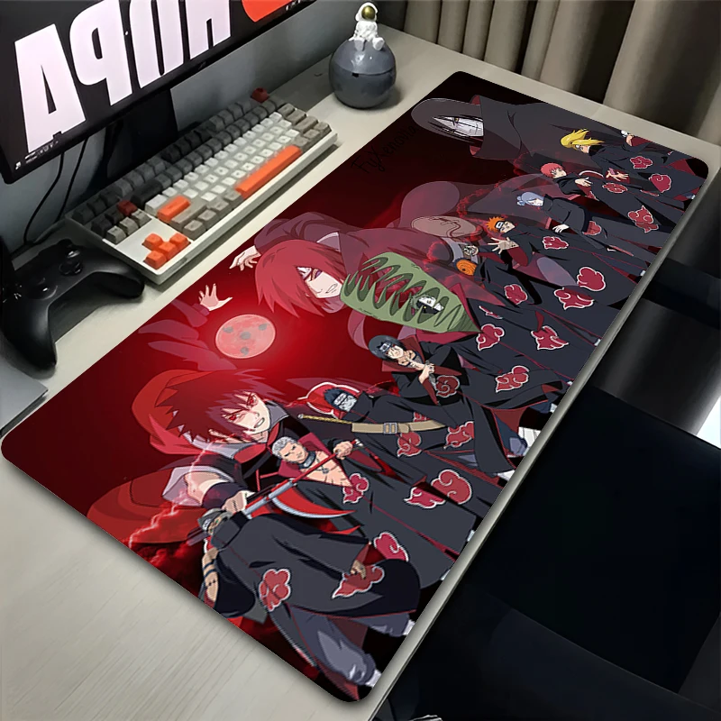 XXL Аниме Коврик Для Мыши Red Clouds Naruto A-Akatsuki Водонепроницаемый Противоскользящий