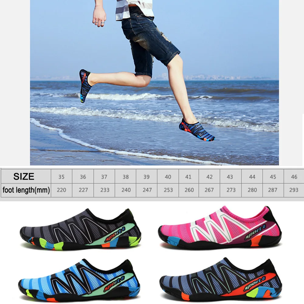 Men Women's Hiking Wading Shoes Beach Water Yoga Light Weight Quick Drying Slip on Barefoot Outdoor Running Fitness Sport Boots