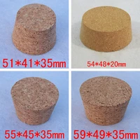 3pcs big size dia 51mm to 83mm wood cork lab test tube plug essential oil pudding small glass bottle stopper lid customized