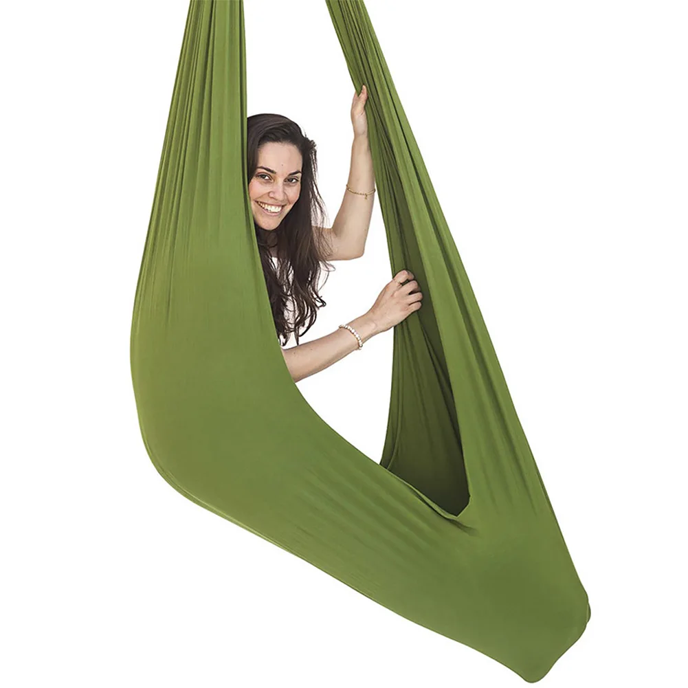 

Elastic Snuggle Nylon Balance Cuddle Hammock Aspergers ADHD For Autism With Special Needs Kids Children Indoor Therapy Swing