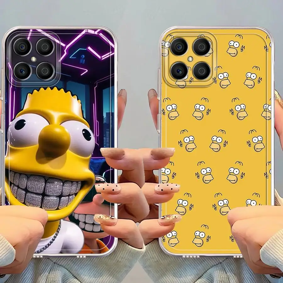 Чехол для Honor X8a X9b X8b X9a 90 Lite X8 X7b, мягкий чехол для телефона с изображением Симпсонов (art.: 3920d9764545f) - 3920d9764545f
