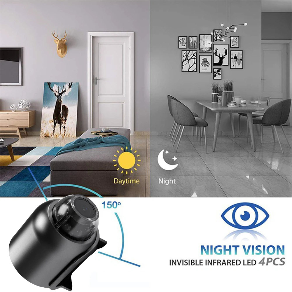 

1080P Surveillance Camera With WiFi Function Waterproof Human Body Detection Security Camera Video For Bedroom Living Room