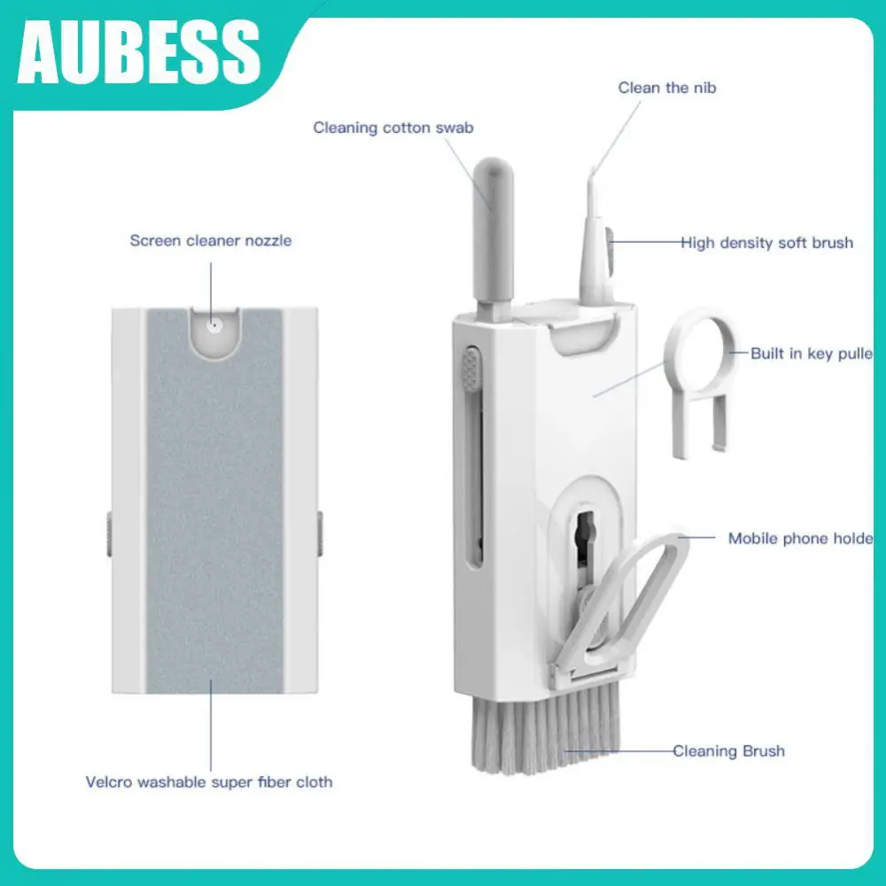 

8-in-1 Cleaning Kit Earphones Cleaning Pen Tv Screen Cleaning Tools Integrated Cleaning Suit Mobile Screen Cleaner Sponge