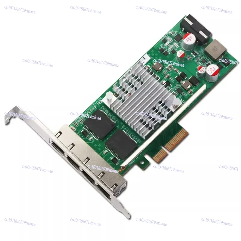 Фото Промышленная сетевая карта WYI350T4-POE PCI-E с четырьмя портами Gigabit Ethernet, I350-T4V2 Ethercat (Twincat 3) I226 2.5G 2500M №2