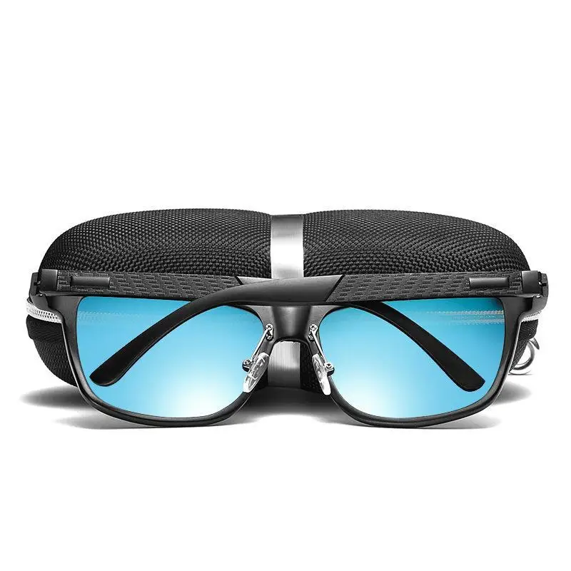 Мужские солнцезащитные очки с поляризацией в оправе из алюминиево-магниевого