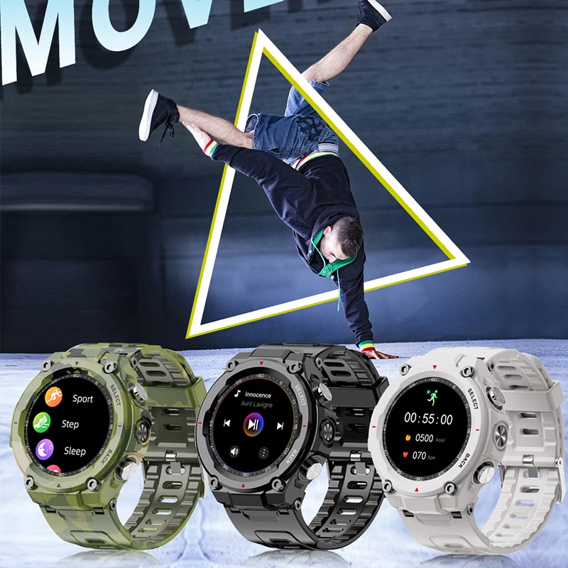 

Sports Smartwatch 1.28 Inch Ip68 Waterproof 550mah Heart Rate Monitor Blood Pressure Pedometer Smart Bracelet Smart Watch