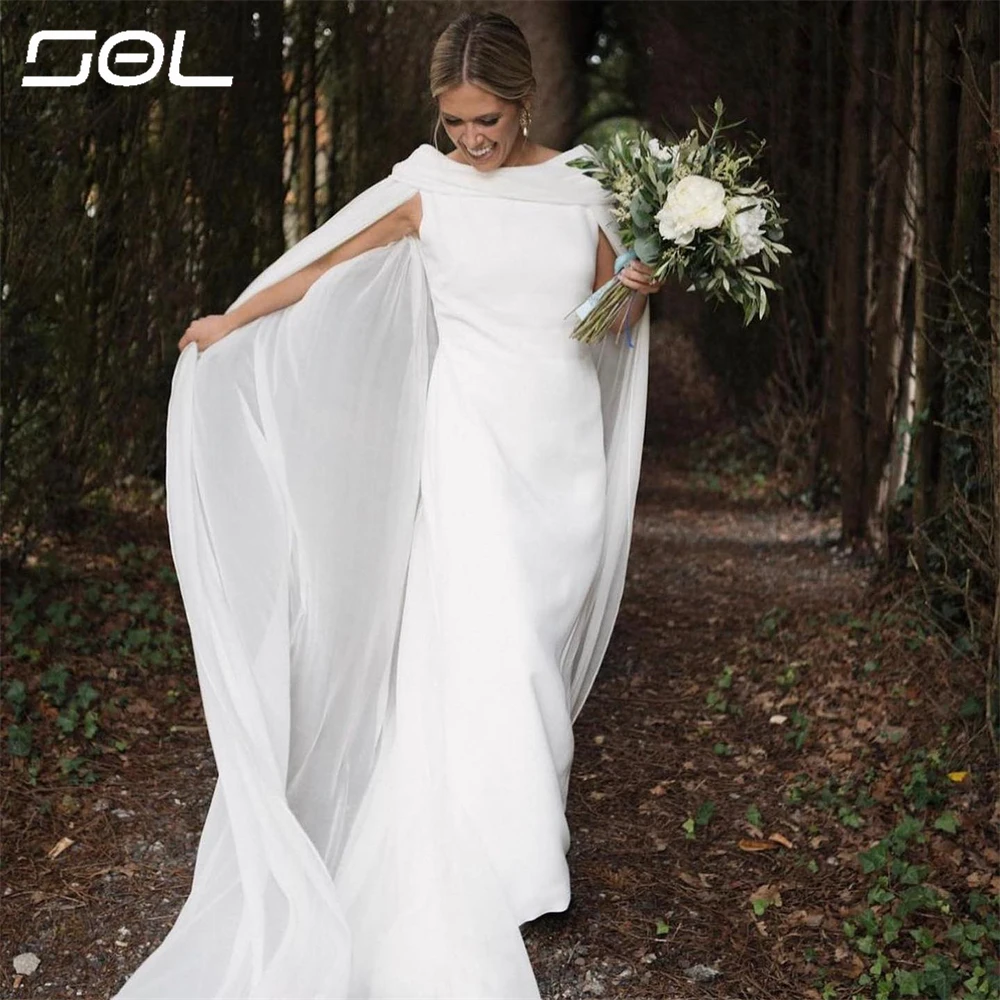 Женское длинное свадебное платье-русалка