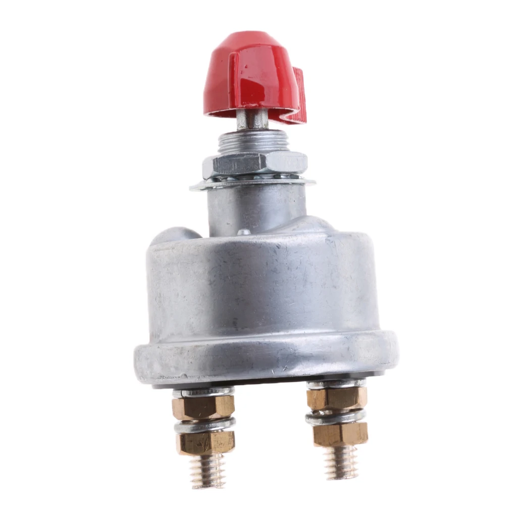 

Zinc Alloy Master Battery Disconnect On Off Kill Switch 2-Post SPST for Race Car Vehicle