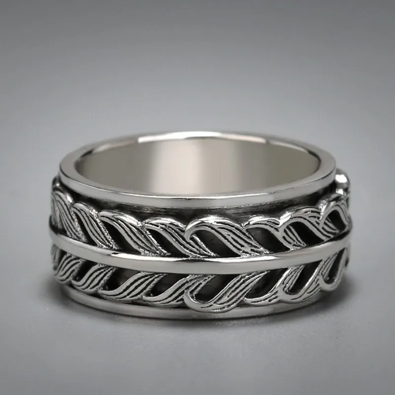 BOCAI Новые настоящие серебряные ювелирные изделия S925 в стиле ретро тайские