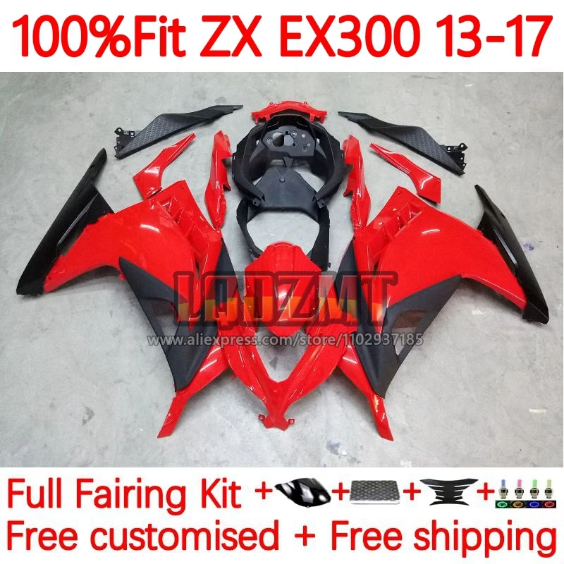 

OEM Fairings For KAWASAKI NINJA EX ZX 300R EX300 ZX3R ZX300R Factory red 2013 2014 2015 2016 2017 ZX-3R 13 14 15 16 17 35No.1