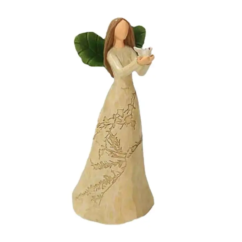 

Sculpted Hand-Painted Figure Angel Decorations For Home Shelf Living Room Bedroom Decor Figurines Gift For Women