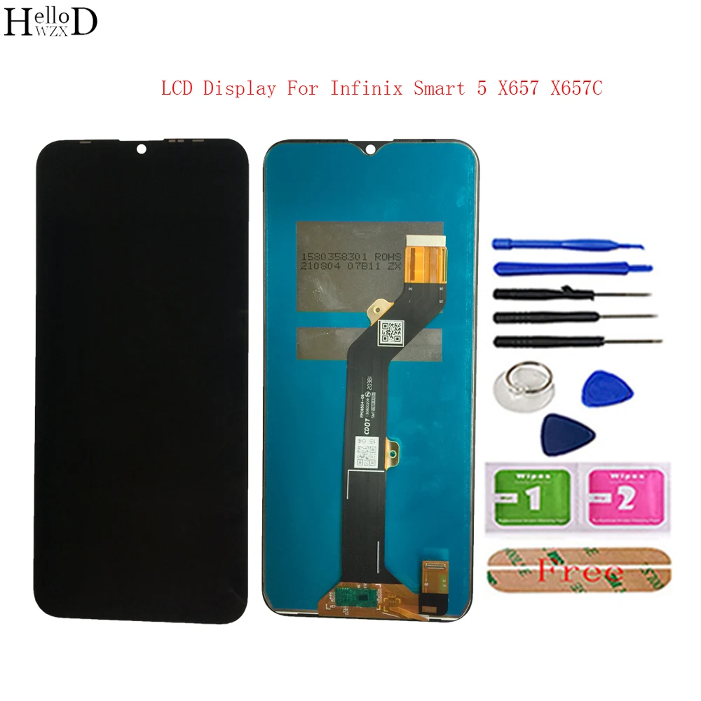 

LCD Display For Infinix Smart 5 X657 X657C Hot 10 Lite X657B LCD Display Touch Screen Digitizer Assembly Replacement Part