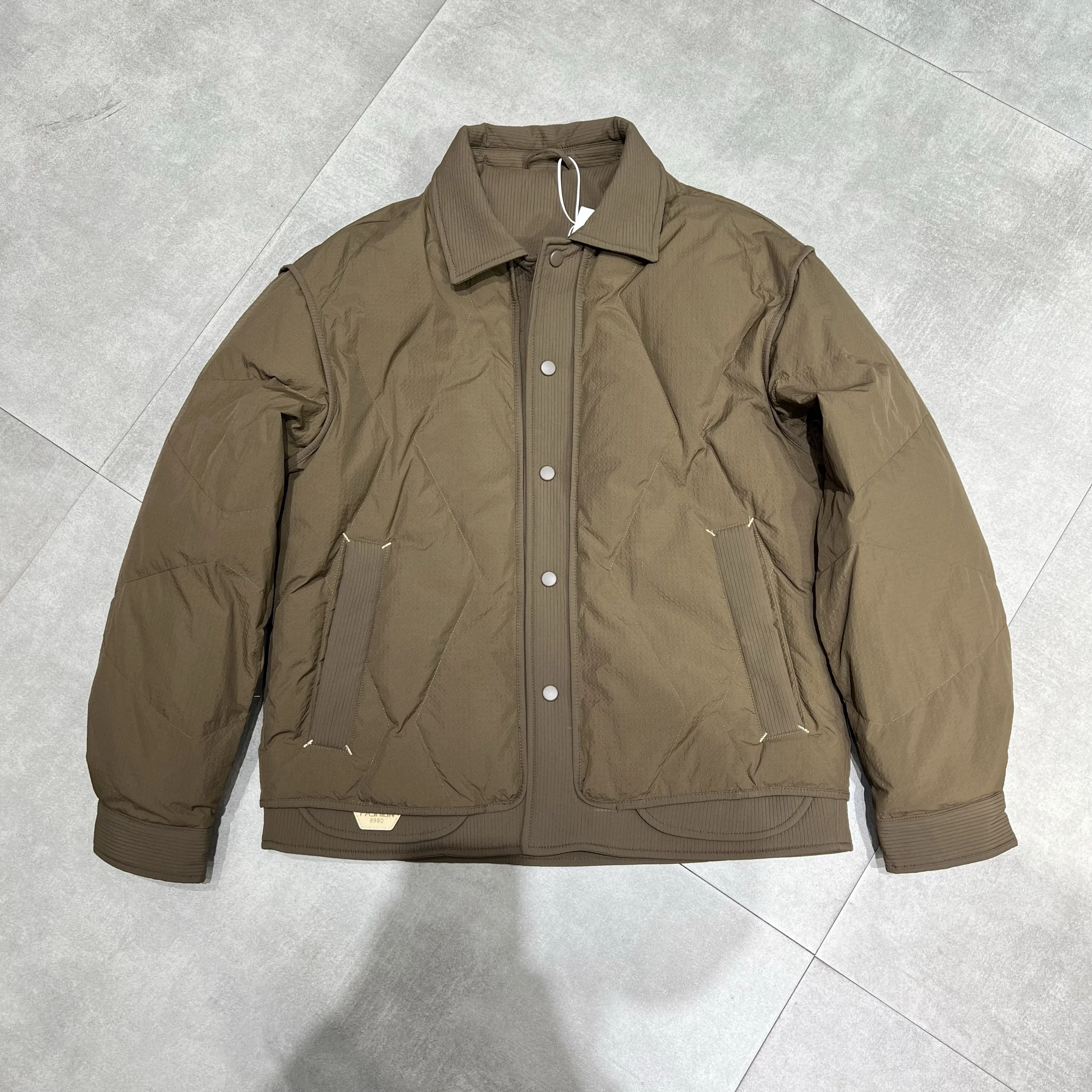 Поддельный пуховик из двух предметов мужской модный зимний новый короткий