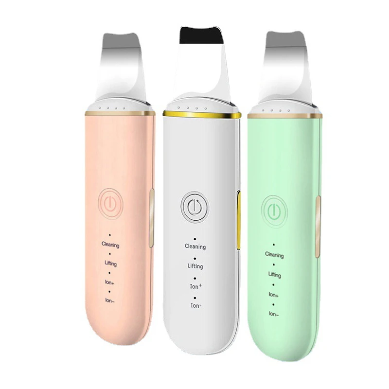 

Ultrasonic Facial Skin Scrubber Blackhead Peeling Face Cleansing Machine Blackhead Remover Shovel Facial Lift Skin Care Tool