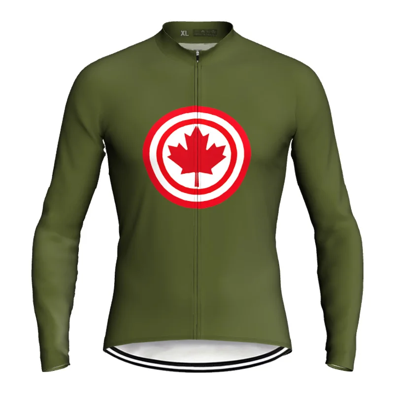 

Cycling Clothes Canada Customize Long Sleeve Jacket Bike Jersey Road Coat Bicycle Top MTB Wear Best Shirt Antislip Sport Sweater