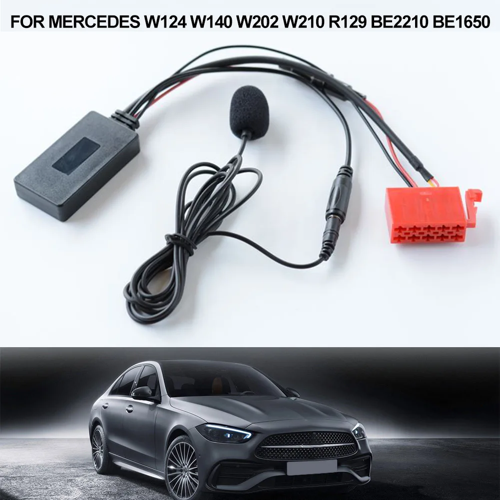 

Bluetooth-Compatible Adapter Music AUX Adapter With Mic For Mercedes-Benz W124 W140 W202 W210 R129 BE2210 BE1650