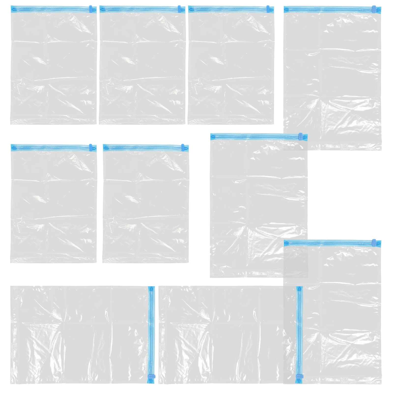 

10 Pcs Compression Bag Vacuum Clothing Storage Bags Sealer Hand Roll Travel Pa Vaccum