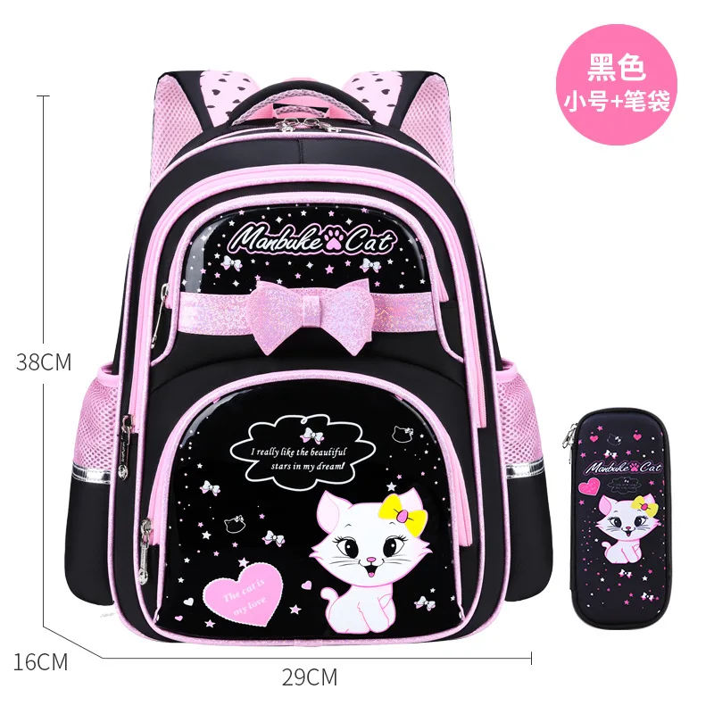 Waterproof School Bags For Girls Kids SchoolBag cat cartoon Orthopedic Backpack kids Children school Backpack Mochila Escolar