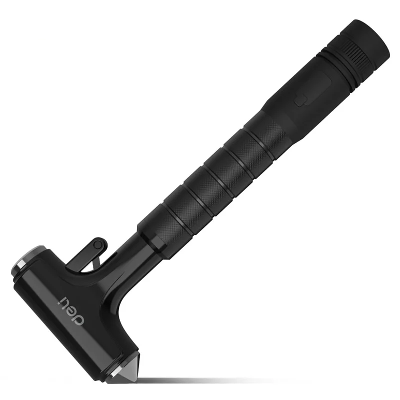 

Многофункциональный Аварийный молоток T50 для выживания автомобиля, молоток со скрытым ножом для резки, противоскользящая ручка, инструменты для разбивания окон