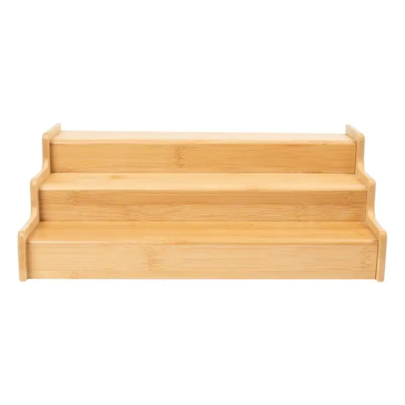 

Natural Bamboo Organizers Expandable Spice Rack, 3-Tier, 12.91-22.4x7.67x4.4 in