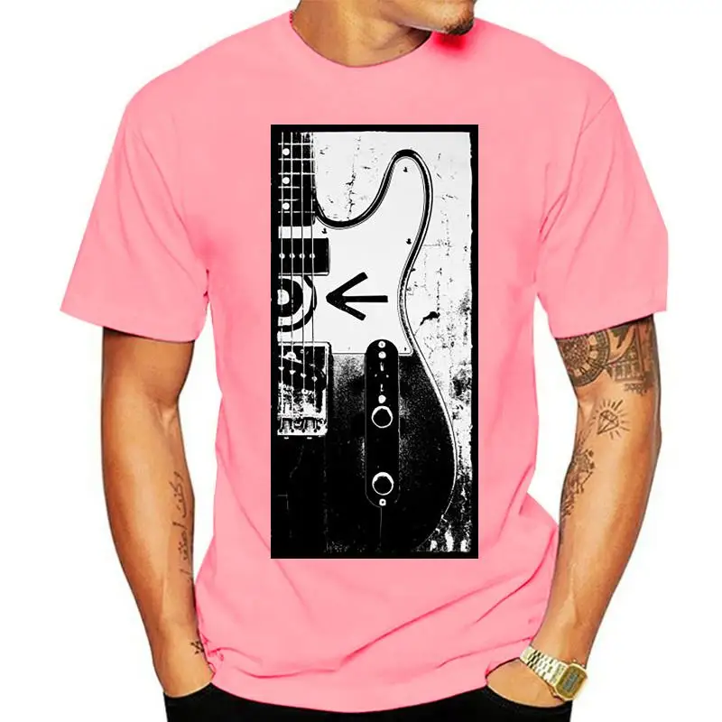 

Telecaster Guitar Eddie Vedder Mens T-shirt Classic Fit Short Sleeves Summer Tee Shirts Cotton T Shirts Streetwear