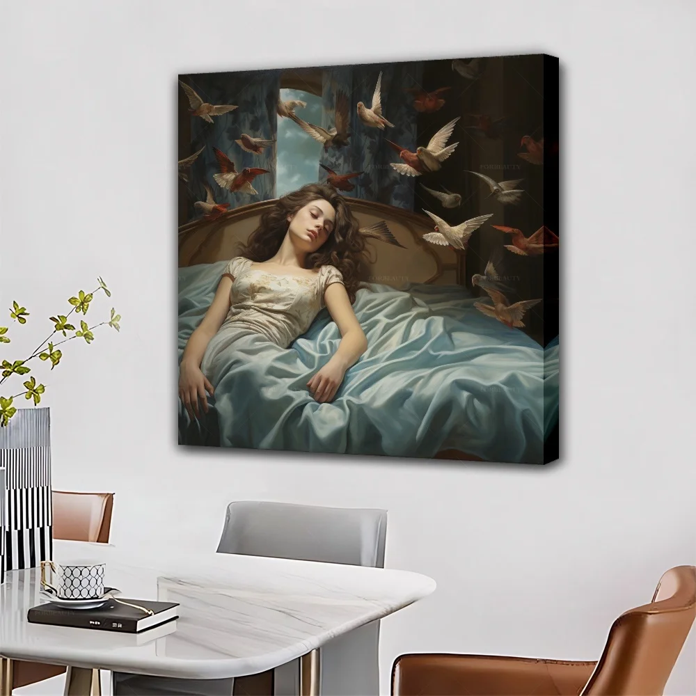 D Gallery Canvas Painting Colorful Vase Antique For Home Decoration
