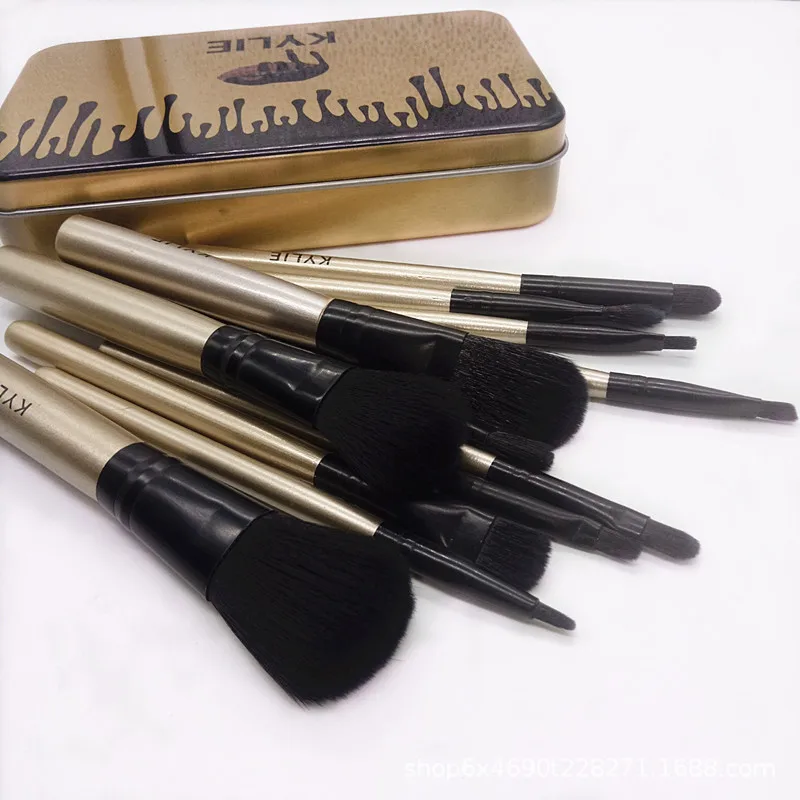 

Kylie Naked3 Morphe Cosmetic Brushs Set Iron Boxed Portable Boutique Brush Makeup Tools Set Brushes Suit Foundation Eye Lip