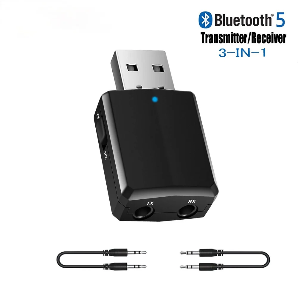 

USB Bluetooth 5,0 приемник-передатчик адаптер 3 в 1 адаптер EDR ключ 3,5 мм AUX для ТВ ПК наушников домашняя стереосистема для автомобиля HIFI аудио