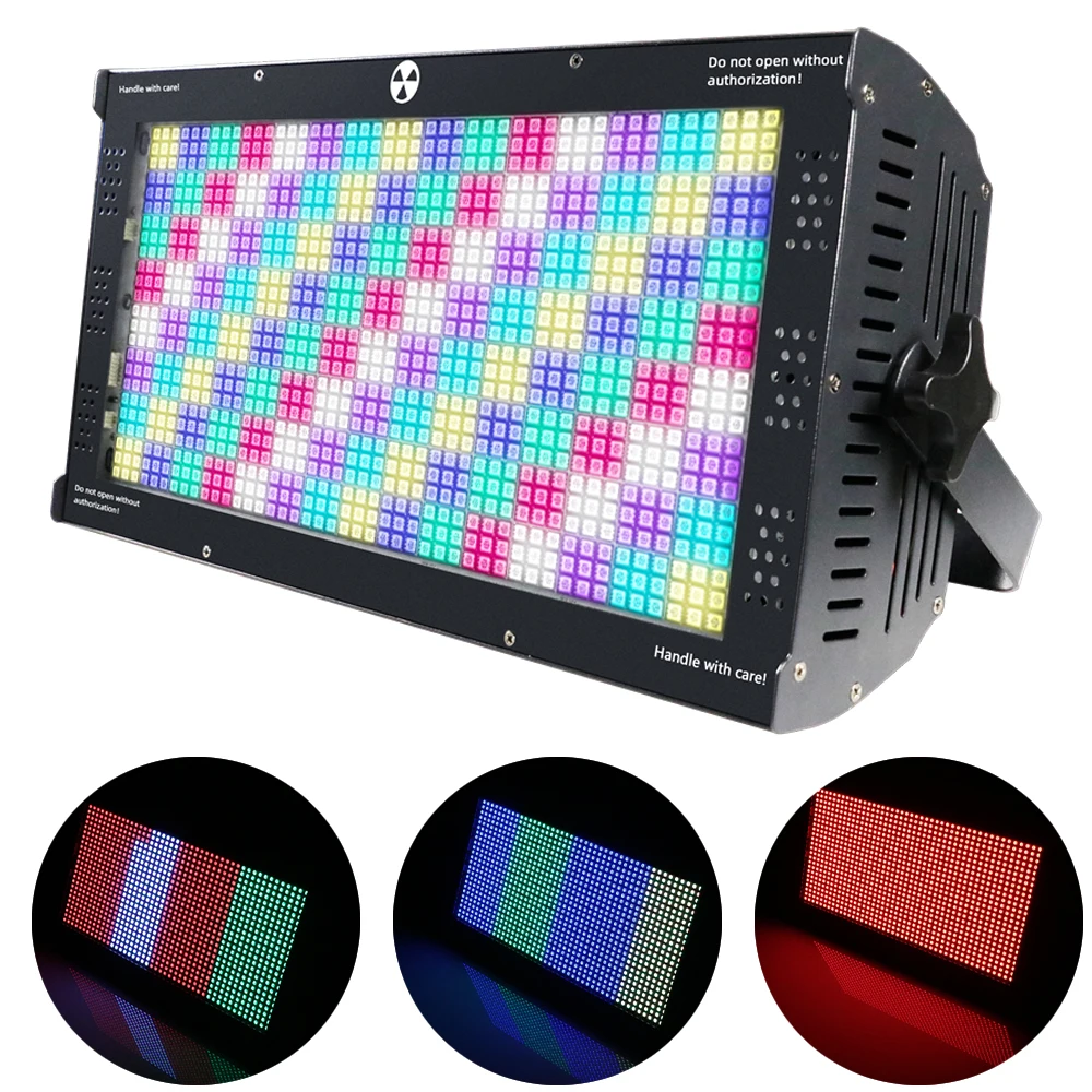 

1080 PCS LED 120 Zones RGB Strobe Lights 250W DMX512 Control Sound Flash DJ Disco Party Wedding Holiday Stage Lighting Effect