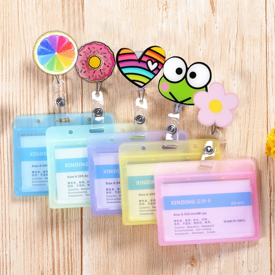 

New Bank Nurse Retractable Case Holdestudents Card Badge Holder Name Work Students Bus Lanyard Card Credit With