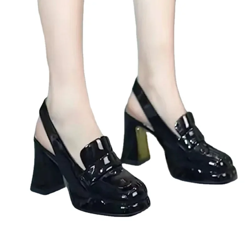 Женские туфли-лодочки на платформе высокий квадратный каблук Повседневная