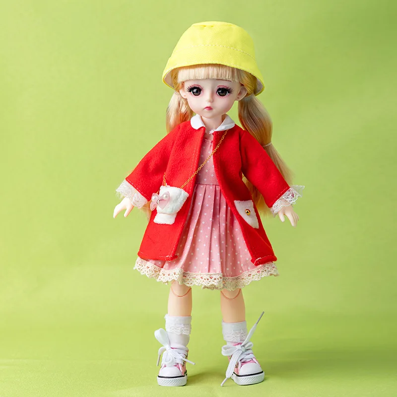 30 см Модная Кукла с 13 подвижными суставами красивый макияж DIY 1/6 BJD кукла школьное