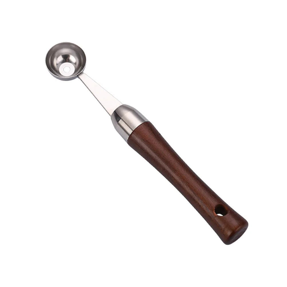 

Melon Baller Scoop Stainless Steel Fruit Watermelon Scoop with Wood Handle