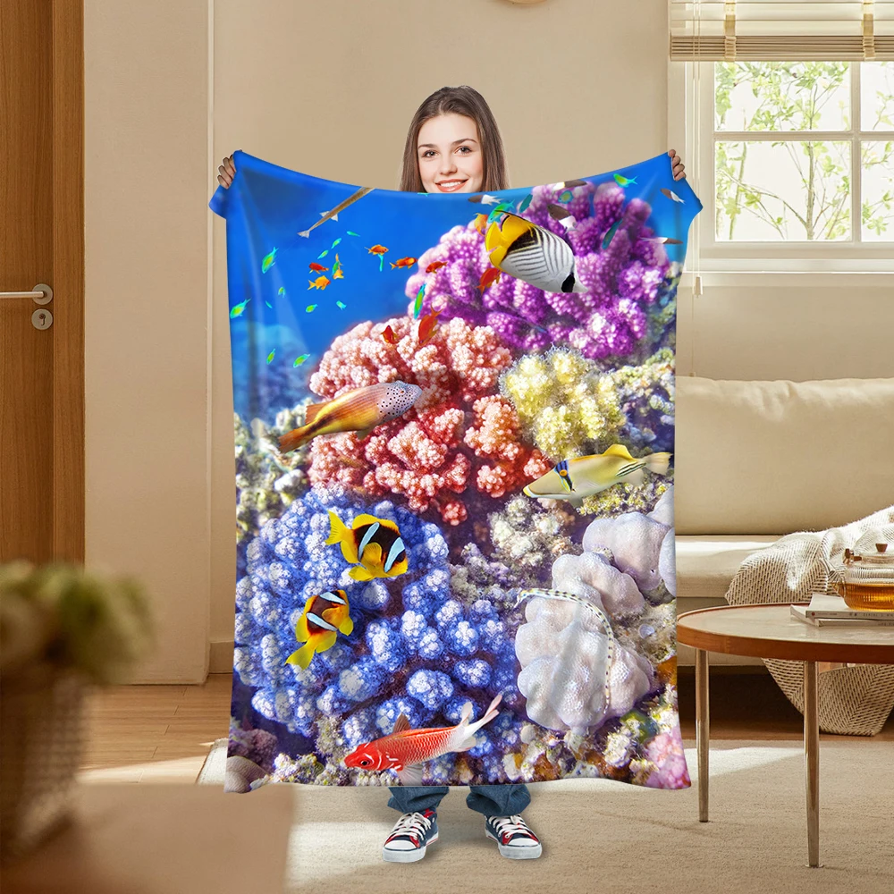 Теплый осенне-зимний флисовый плед Pea YanYangTian утолщенный чехол для сна мультяшное