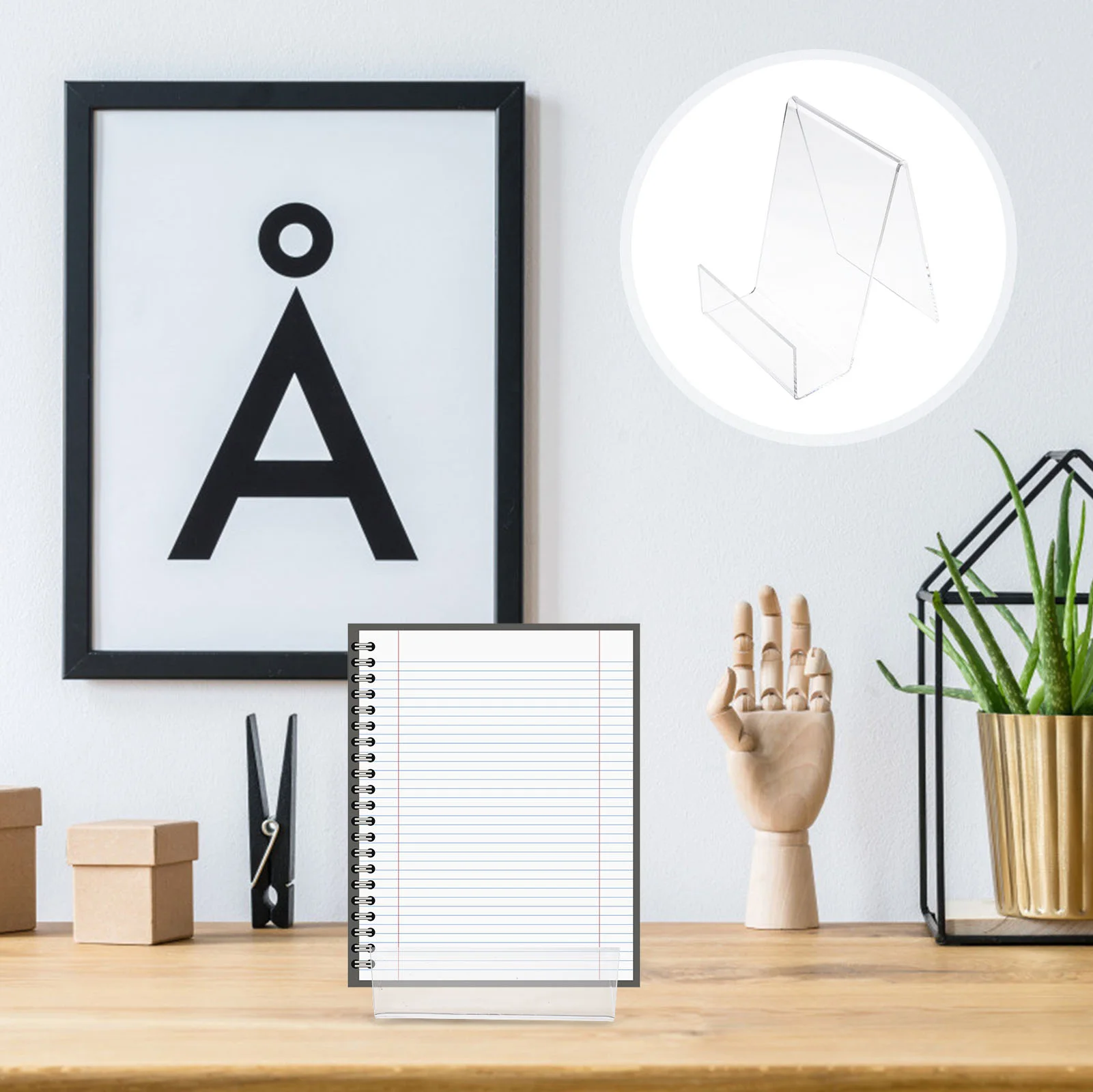 

2 Pcs Office Book Display Easel Desktop Easel Acrylic Tablet Holder Acrylic Book Display Tablet Holder Stand