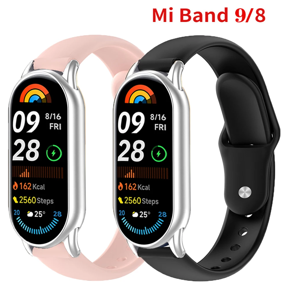Металлический ремешок-адаптер для Xiaomi mi Band 9/8 сменный ремешок браслета band 9