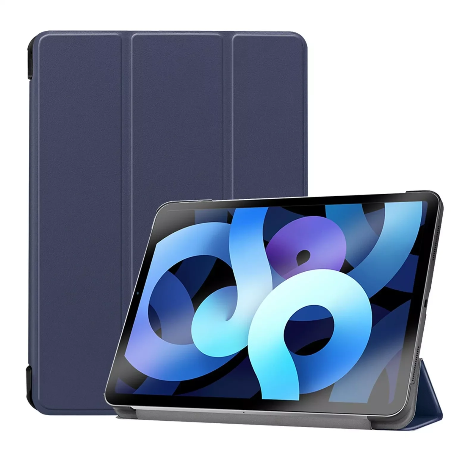 Tablet Case  Tri-fold solid color protective cover Leather Slim Stand Case Standing Cover Holder 11