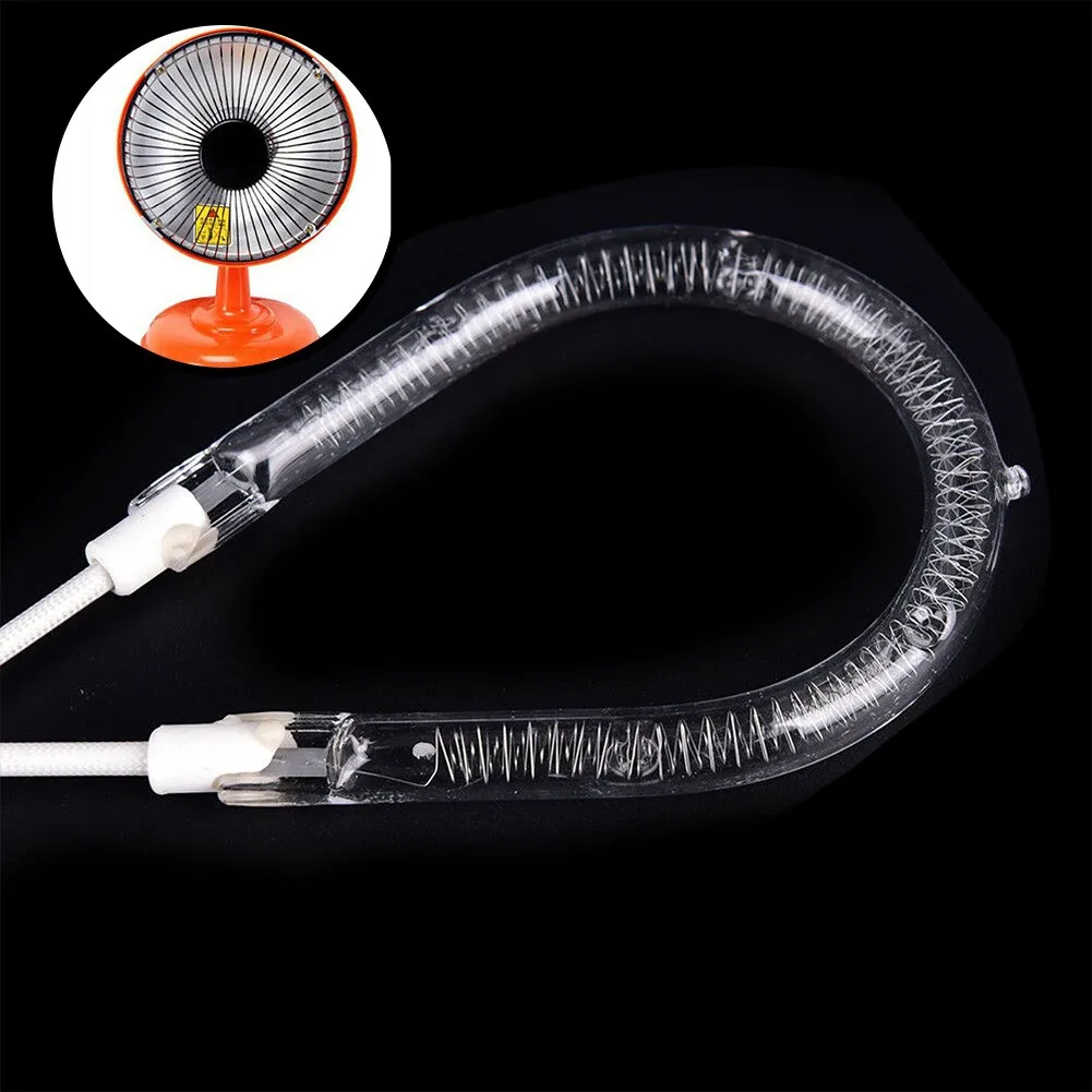 

1PC 220V Black Clear Quartz Tungsten Wire 900-1000W Replacement Heating Element Bulb For Halogen Oven Cooker Clear Power 600W