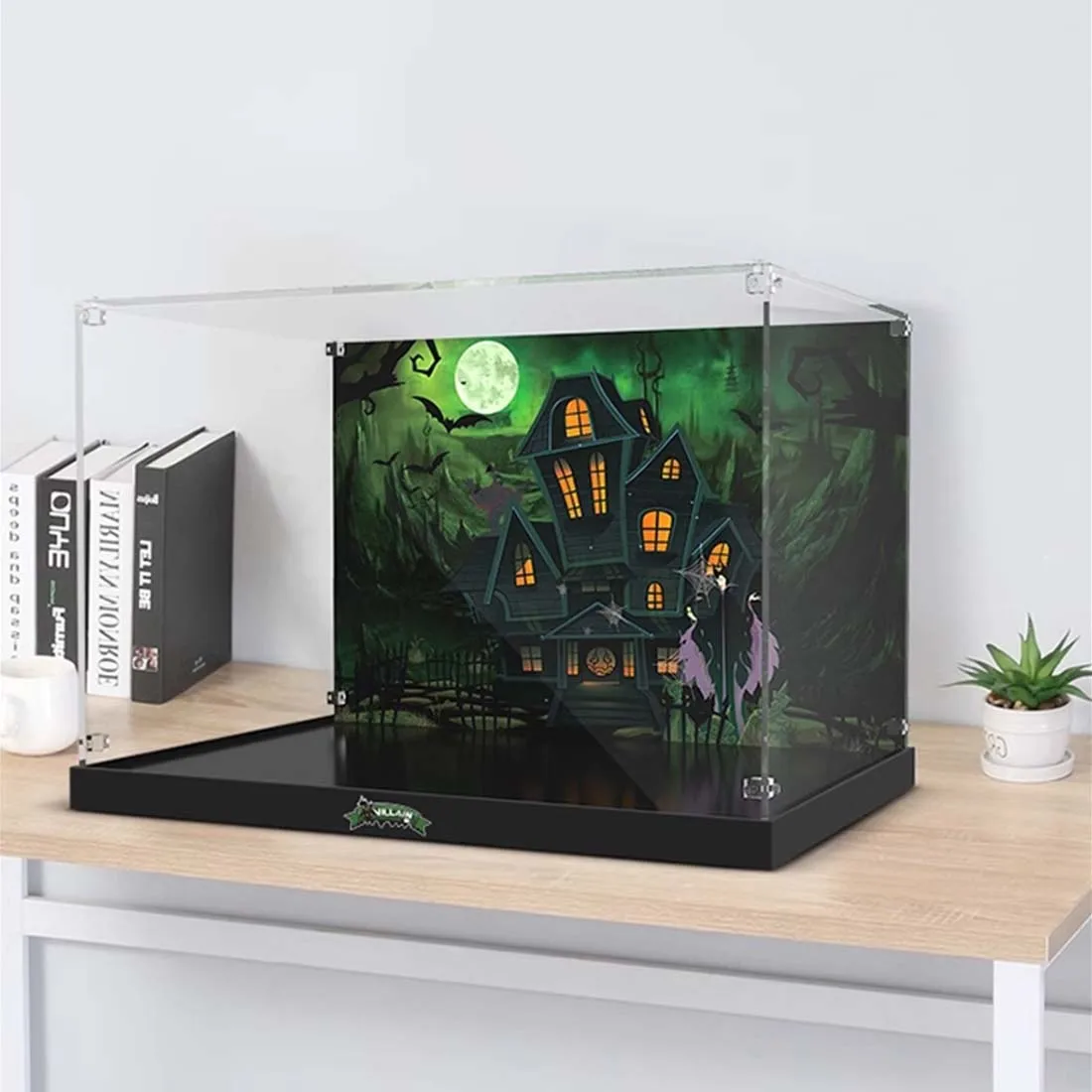 Акриловый дисплей для Lego 43227 знаки злодей прозрачные строительные блоки 3 мм