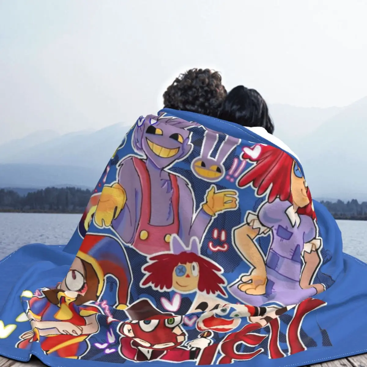 Удивительное цифровое цирковое флисовое одеяло Pomni Tadc для дома спальни легкий