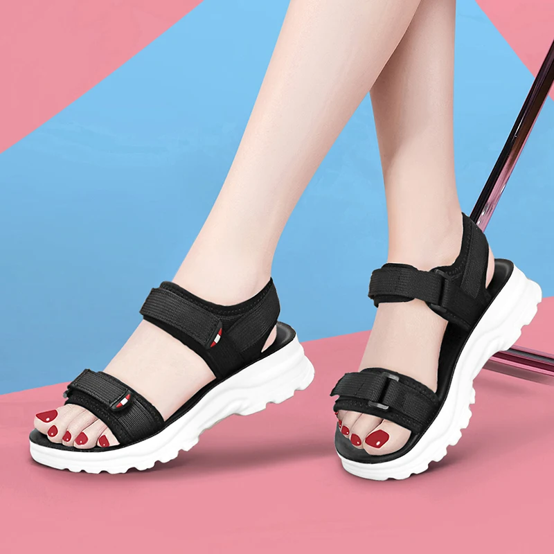 

Women Sandals Casual Wedges Sandalias Mujer 2023 New Summer Shoes Women Heels Sandals Platform Peep Toe Wedges Chaussure Femme