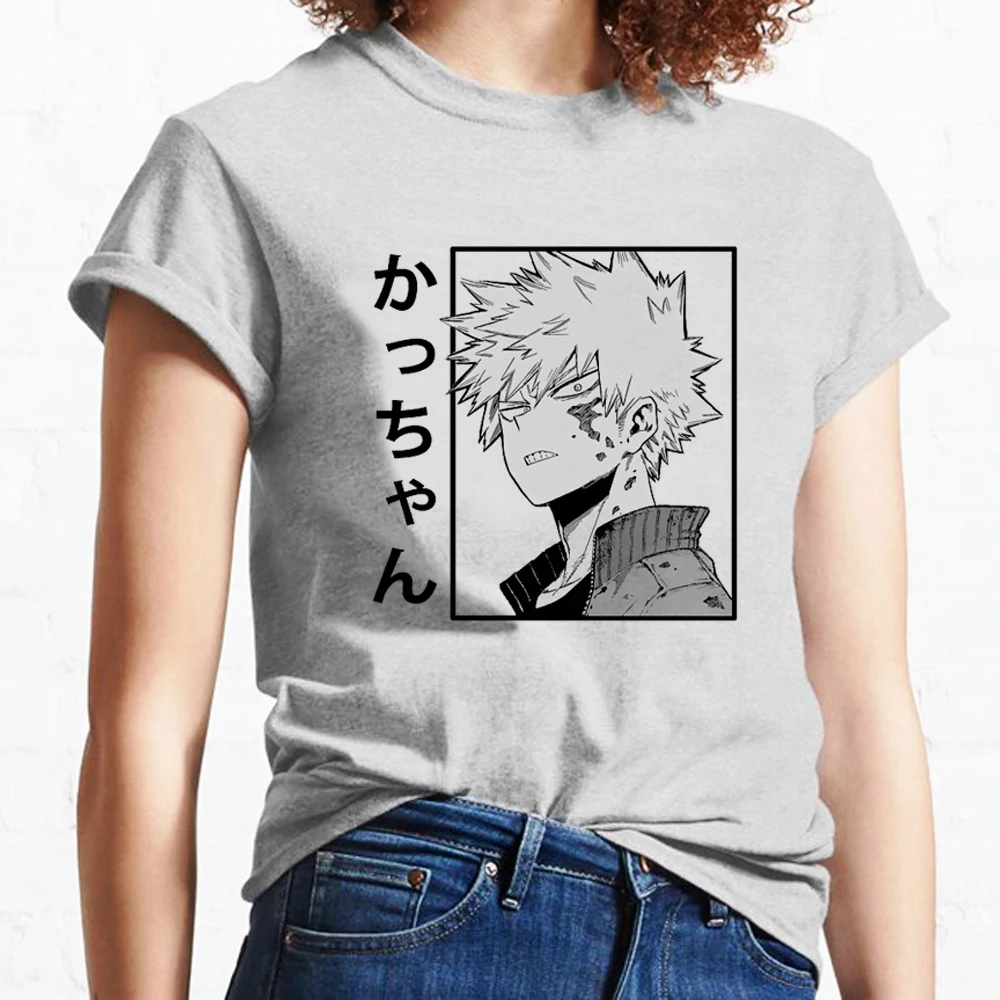 

Топ Bakugo, женская дизайнерская футболка, одежда Харадзюку для девочек