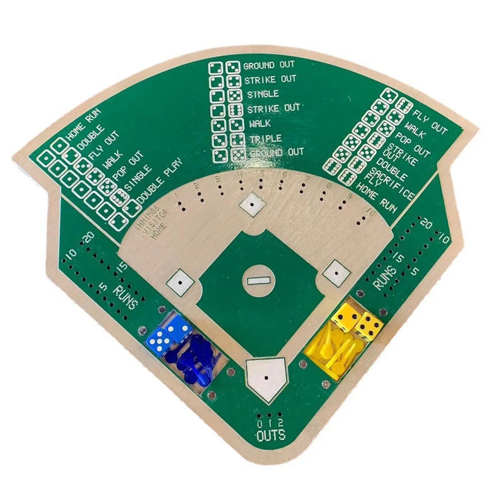 

Бейсбольные спортивные кубики семейная настольная игра Двойной кубик для семьи дети взрослые